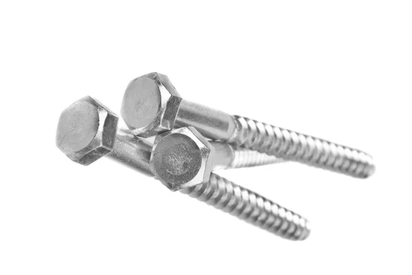 Screw-nail  isolated on the white backgrounds — Stock Photo, Image