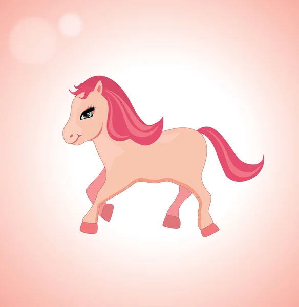 Pony rosa — Archivo Imágenes Vectoriales