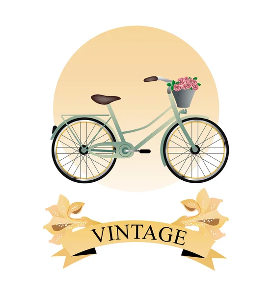 Vintage polkupyörä — vektorikuva
