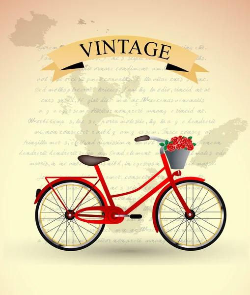 Vintage bicycle — Stock Vector