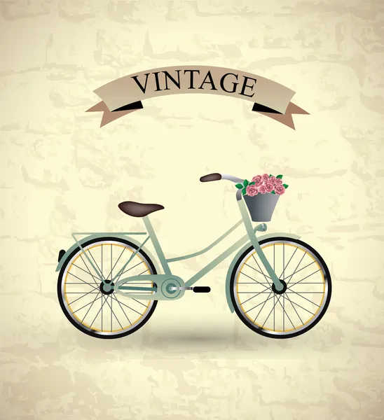 Vintage bicycle — Stock Vector