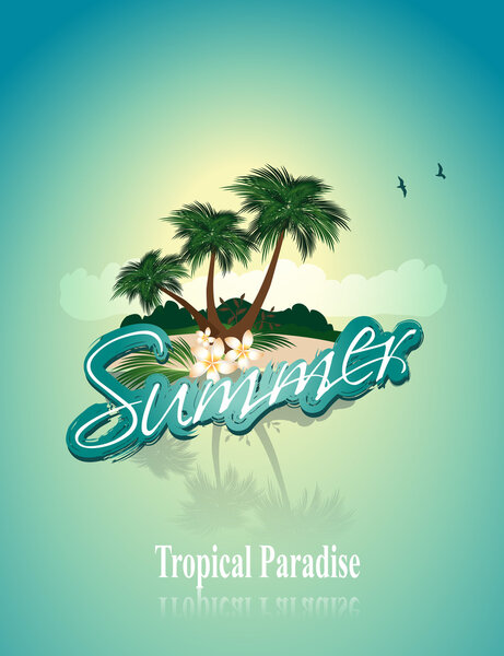 тропический остров
