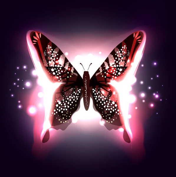 Prachtige abstracte vlinder — Stockvector