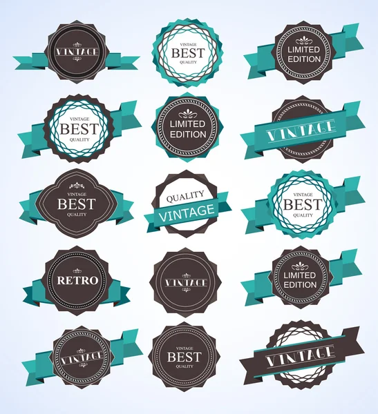 Vintage Labels Set — Stock Vector