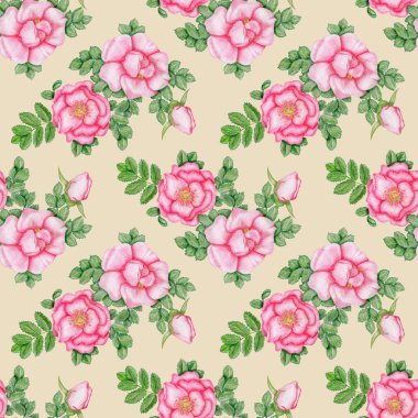 briar çizilmiş seamless modeli