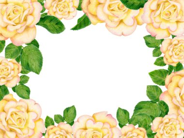 altın gül ile çerçeve çizilmiş