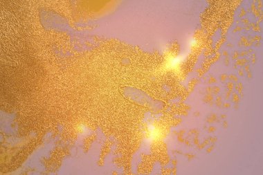 Altın ve parlak sarı soyut mermer arkaplan.