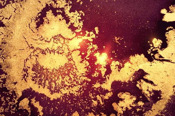 Oro, burdeos y púrpura textura de mármol de tinta de alcohol abstracto — Archivo Imágenes Vectoriales