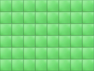 Metro kare kiremit deseni. Açık yeşil, pürüzsüz tuğla arka plan