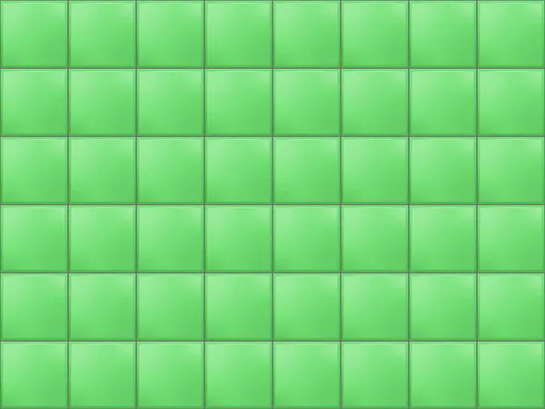 지하철 정사각형 타일 패턴. 연한 녹색의 솔기없는 벽돌 배경 — 스톡 벡터