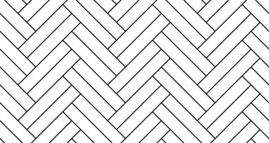 White double herringbone parquet floor seamless pattern with diagonal panels
