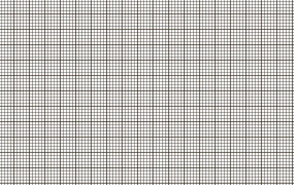 Svart och vit millimeter graf papper rutnät sömlös mönster — Stock vektor