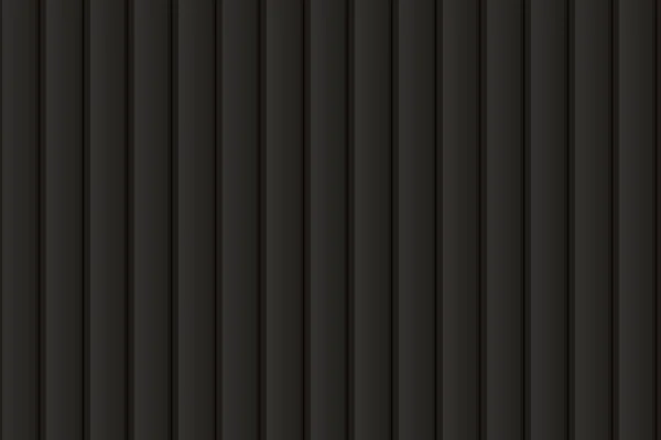 Revêtement vertical en métal noir, plastique ou bois sans soudure — Image vectorielle
