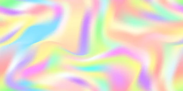 Iridescent holographique abstrait pastel arc-en-ciel motif sans couture — Image vectorielle