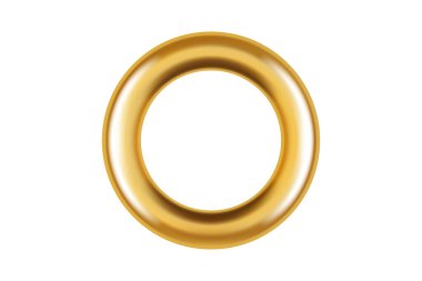 Sancak için izole edilmiş metal altın grommet yüzüğü