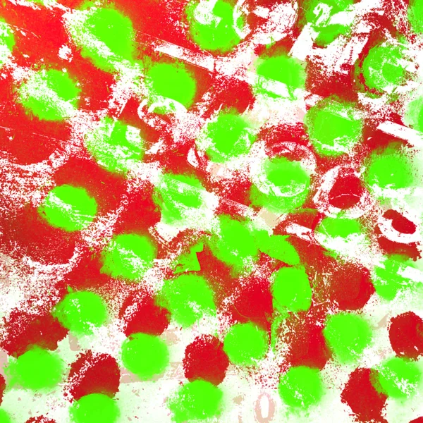 Fondo de puntos verdes rojos abstractos —  Fotos de Stock