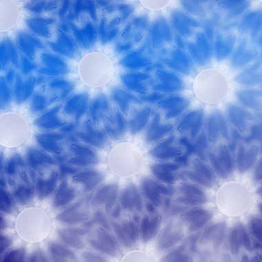 su üzerinde mavi çiçekler