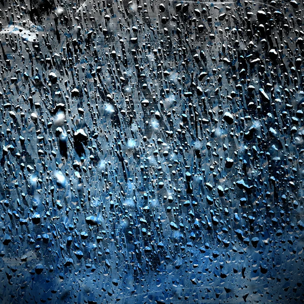 Texture of wet glass — Stock Photo, Image