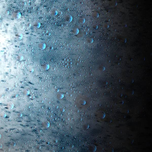 Жидкий фон с капельками, поток воды — стоковое фото