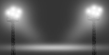 bir projektör ile soyut ayağı