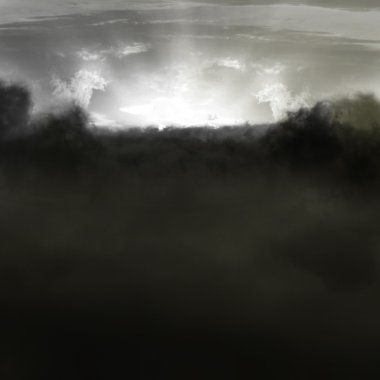 Gray rainy background image with clouds clipart