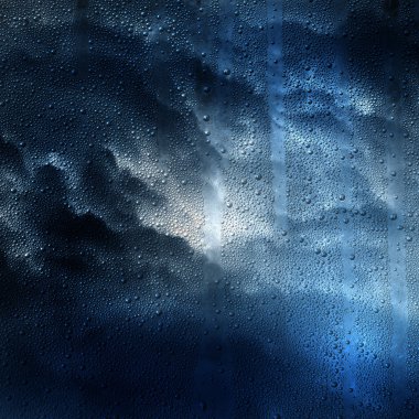 damla doku camının bulutlu hava