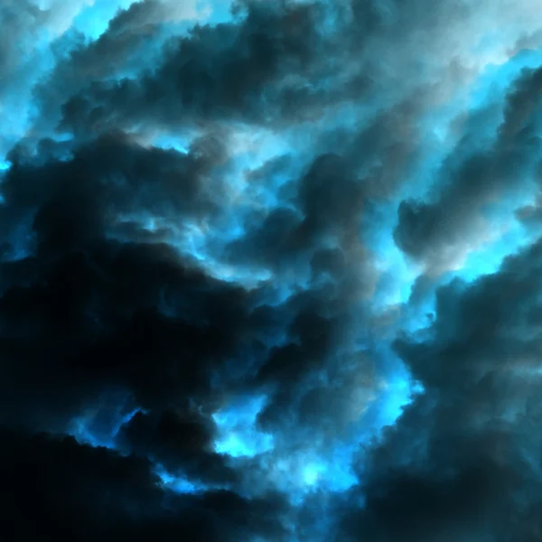 Синий дождевой фон с облаками — стоковое фото