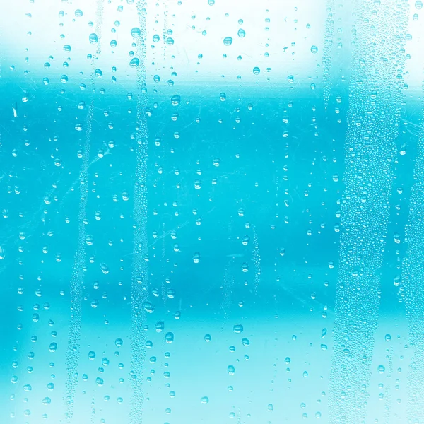 Abstract water drops on the glass — Stock Photo, Image