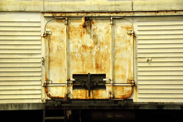 Grunge 背景铁路车 — 图库照片