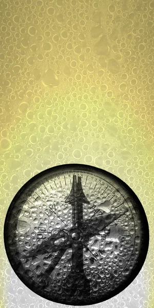 Kompass im Hintergrund — Stockfoto
