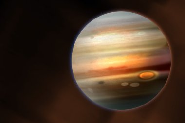 Jupiter, planet of the solar system clipart
