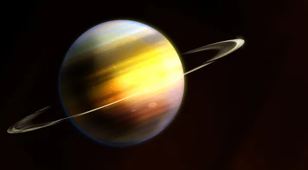 Saturn, planety Układu Słonecznego — Zdjęcie stockowe