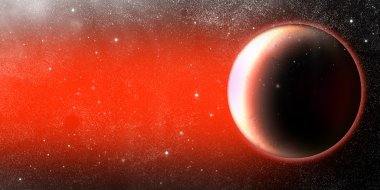 Mars gezegeni illüstrasyon
