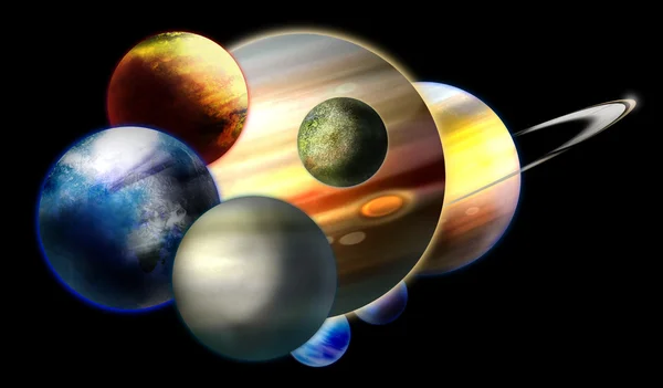 Planets of the solar system — Stock Photo, Image