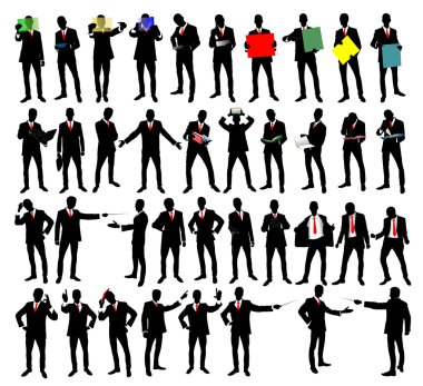 İşadamlarından Silhouettes