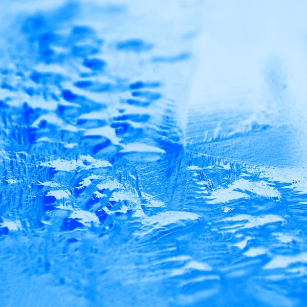 Blue ice surface texture — Stock Photo, Image