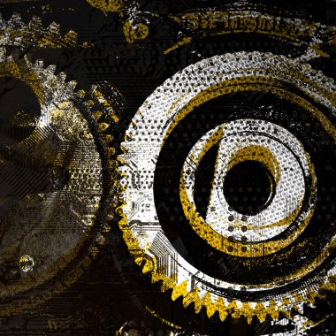 Mekanik Soyut arkaplan