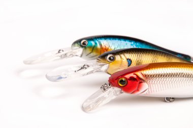 bait for fishing - wobbler on white clipart