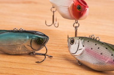yem Balık tutma - wobbler hafif ahşap üzerine olarak