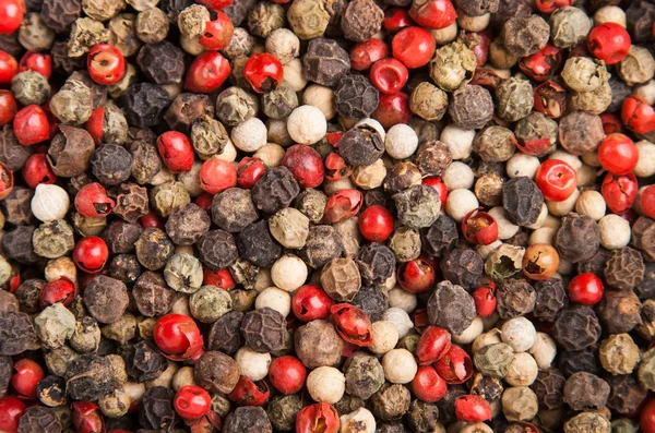 Koken spice variatie droge kleine peppercorn — Stockfoto