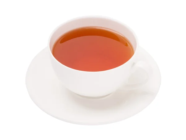 Cup of black tea on white background — Stock Photo, Image