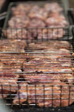 pişmemiş et steak Barbekü Izgara