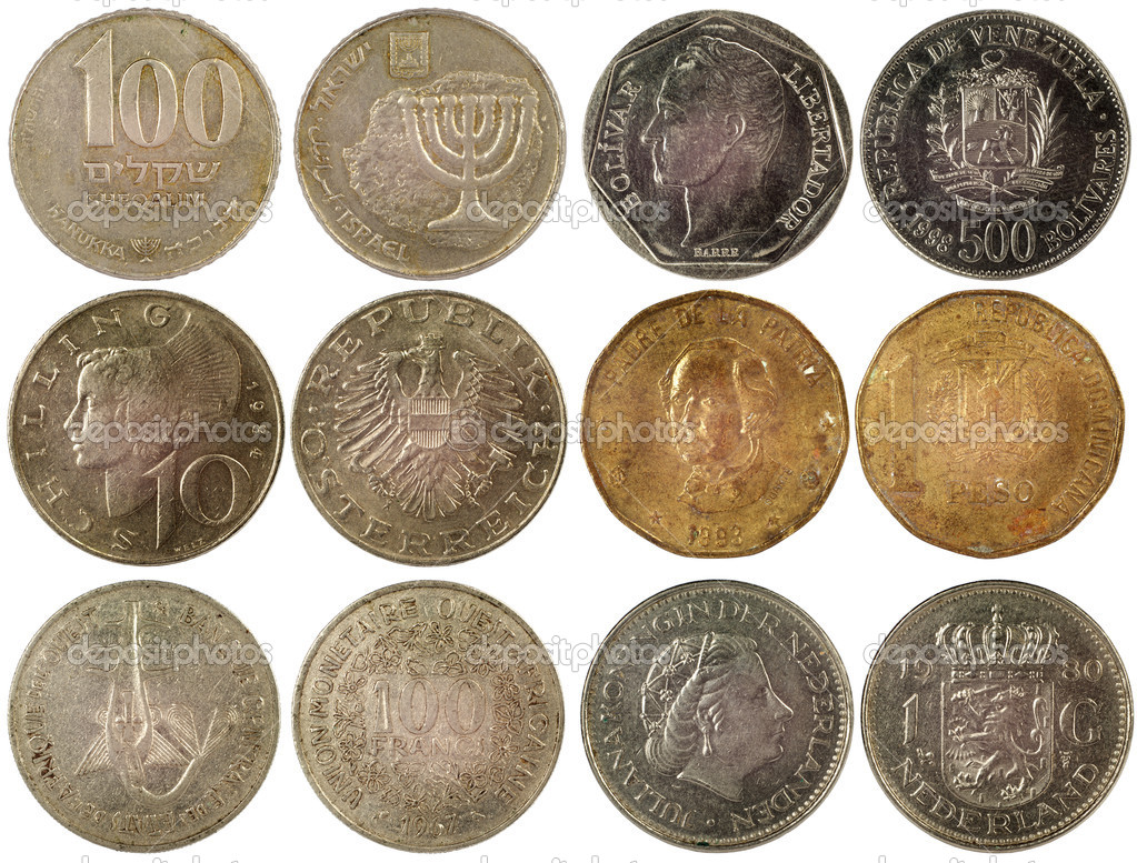 Old coins of different countries — Stock Photo © Radnatt 18232035