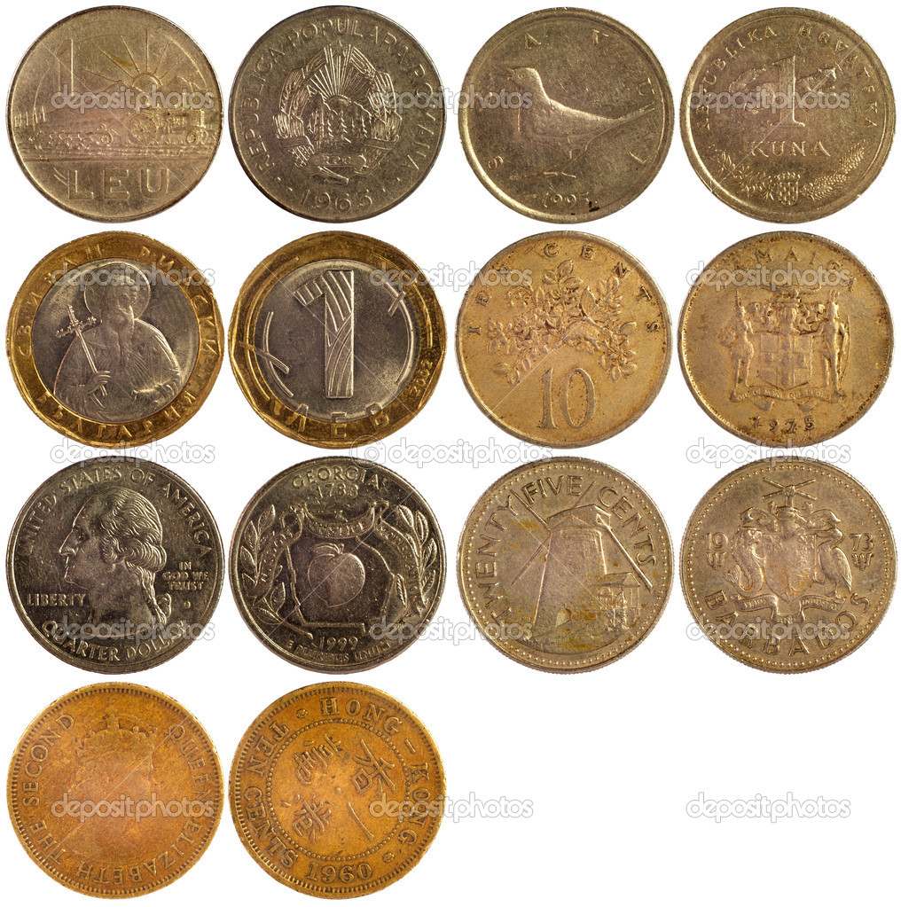 Old rare coins of different countries