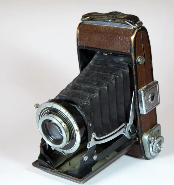 Vintage camera met een grote lens — Stockfoto