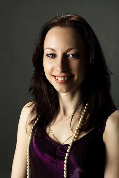 Portrait of pretty young woman — Stock Photo, Image