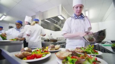 karışık ırk takım profesyonel şefler