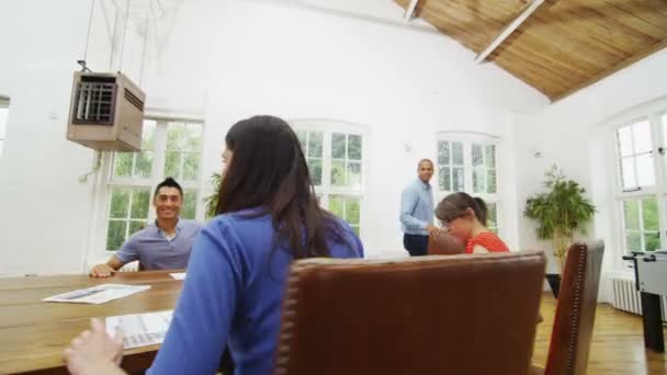业务团队采取会议席位 — 图库视频影像