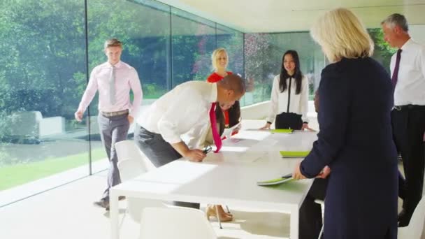 Réunion de l'équipe d'affaires au bureau