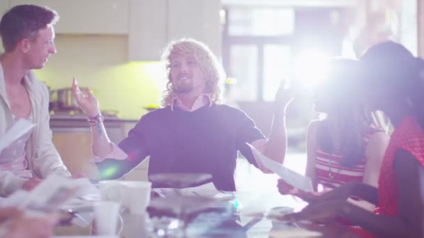 Equipe de negócios em reunião — Vídeo de Stock